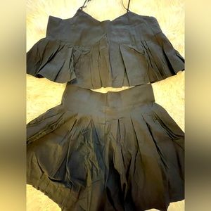Black 2 Piece Shorts Set